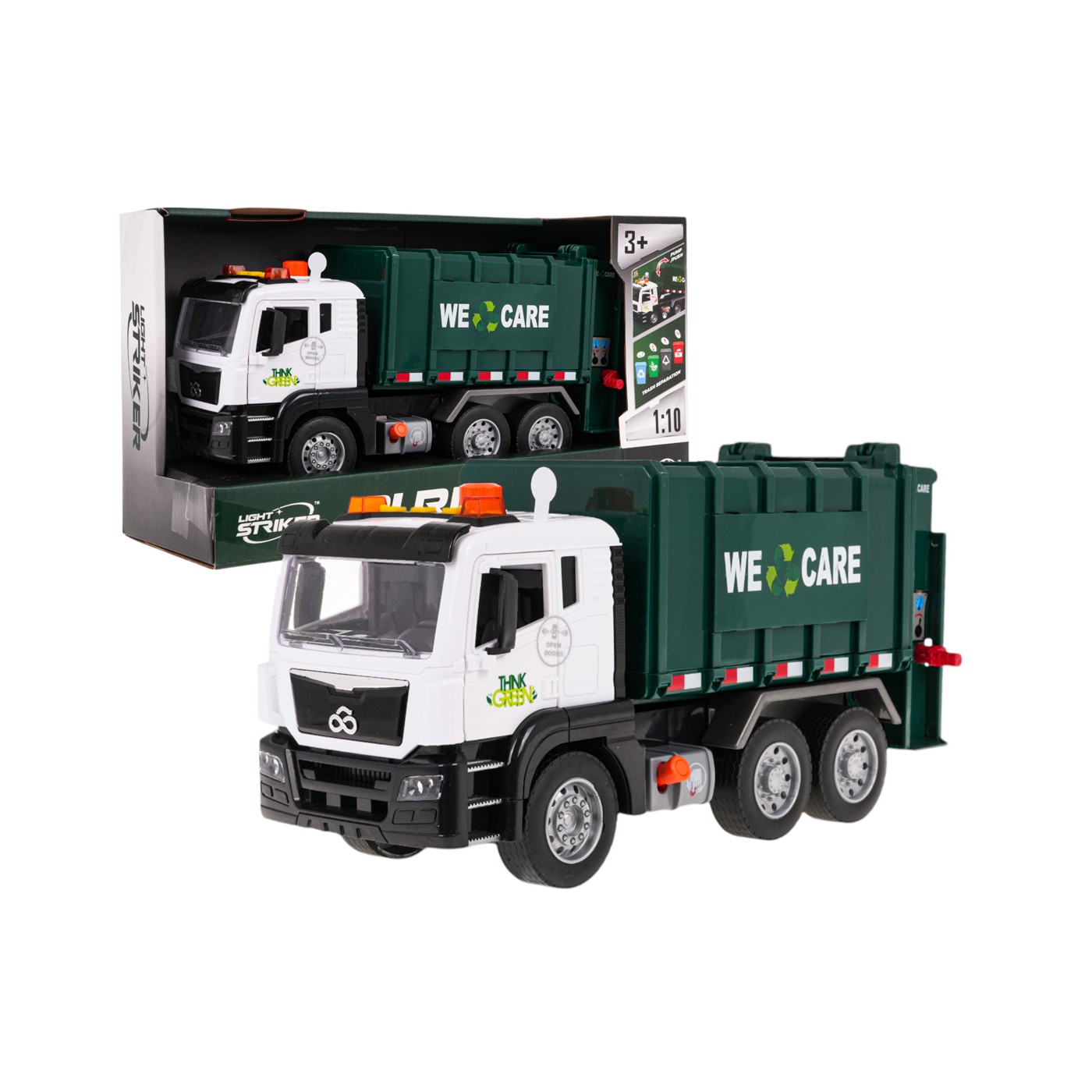 Smetiarske auto so svetelnou a zvukovou funkciou