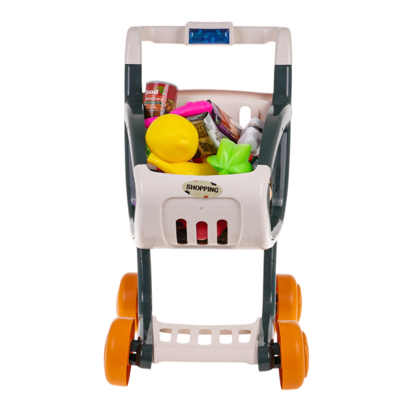 Nákupný košík s funkciou svetla a hudby 41 ks. zelená