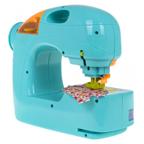 Modrý šijací stroj + príslušenstvo