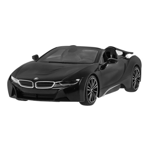 BMW i8 Roadster čierny RASTAR model 1:12 Diaľkovo ovládané auto + ovládač 2,4 GHz