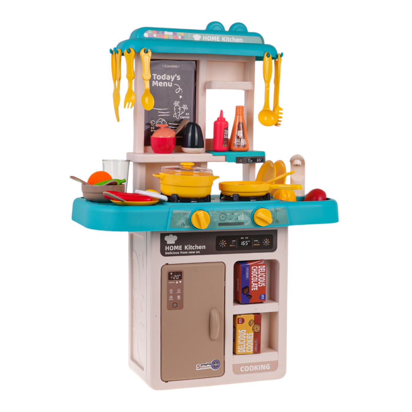 Kuchynská linka s funkciou svetla 43 kusov. Modrá