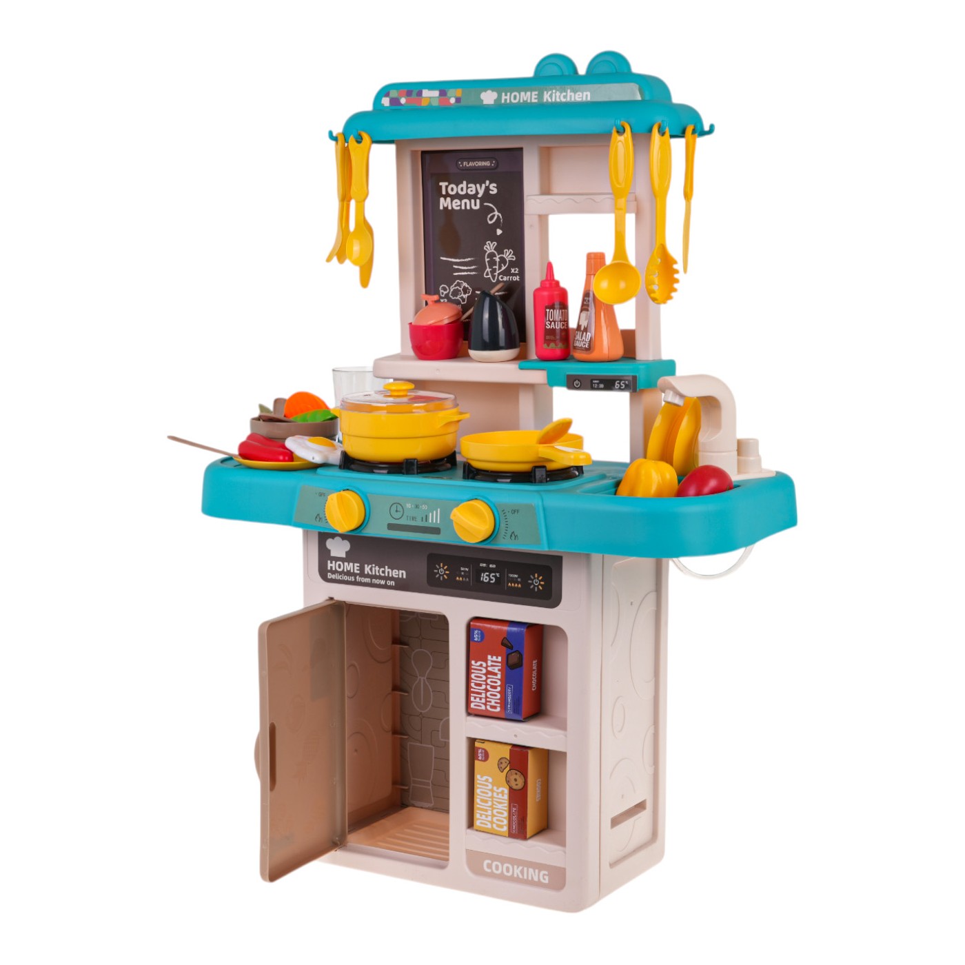 Kuchynská linka s funkciou svetla 43 kusov. Modrá