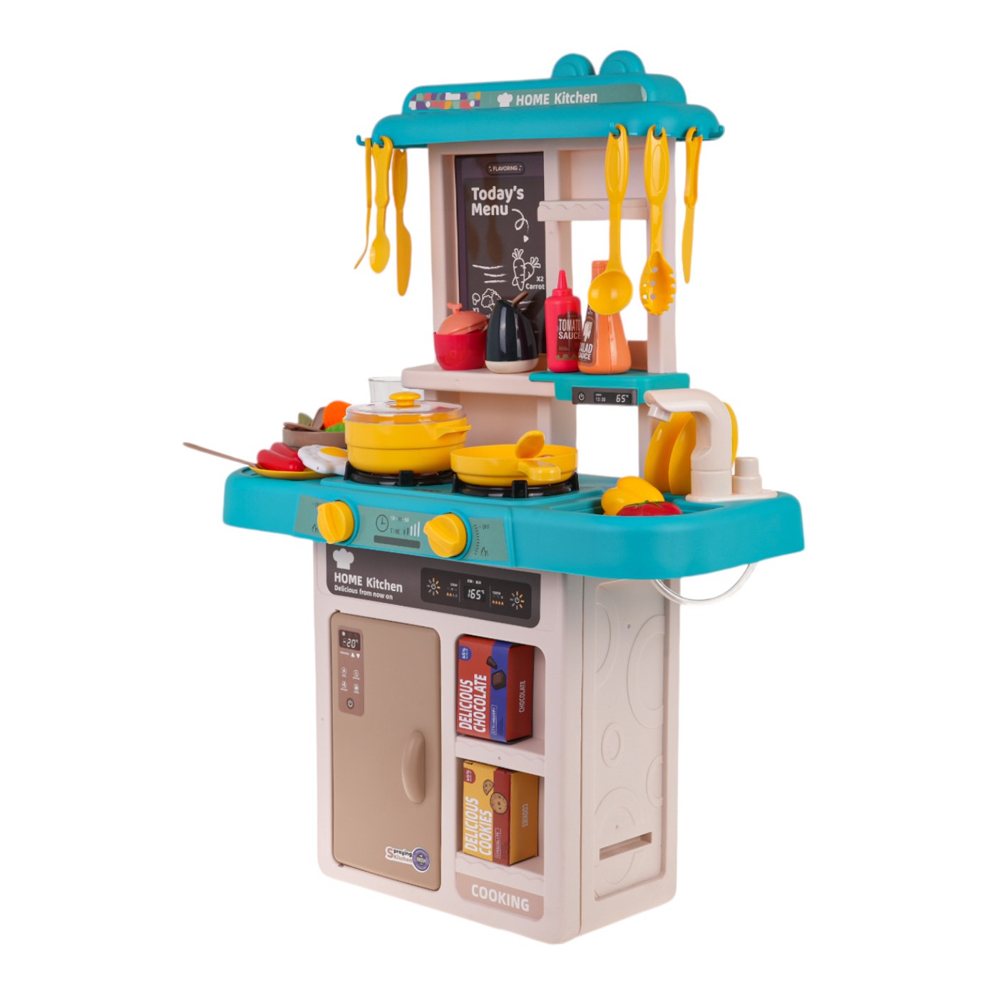 Kuchynská linka s funkciou svetla 43 kusov. Modrá