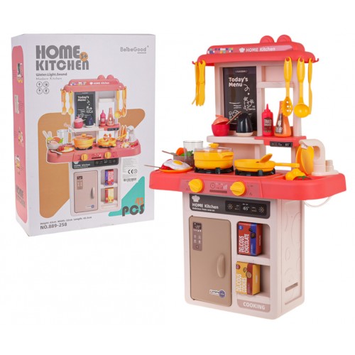 Kuchynská linka s funkciou svetla 43 kusov. Ružová