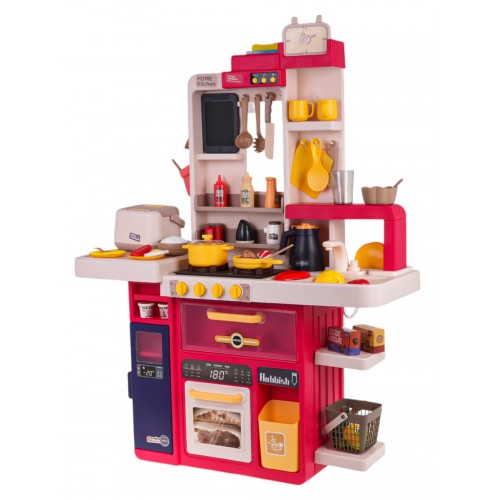 Kuchynský kút s funkciou svetla, zvuku a vody 80 kusov. Červená