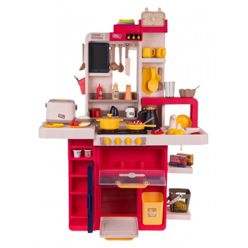 Kuchynský kút s funkciou svetla, zvuku a vody 80 kusov. Červená