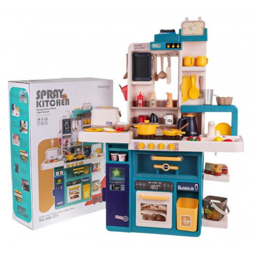 Kuchynský kút s funkciou svetla, zvuku a vody 80 kusov. zelená