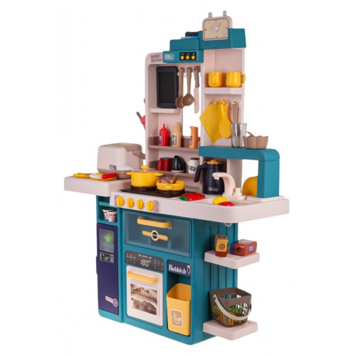 Kuchynský kút s funkciou svetla, zvuku a vody 80 kusov. zelená