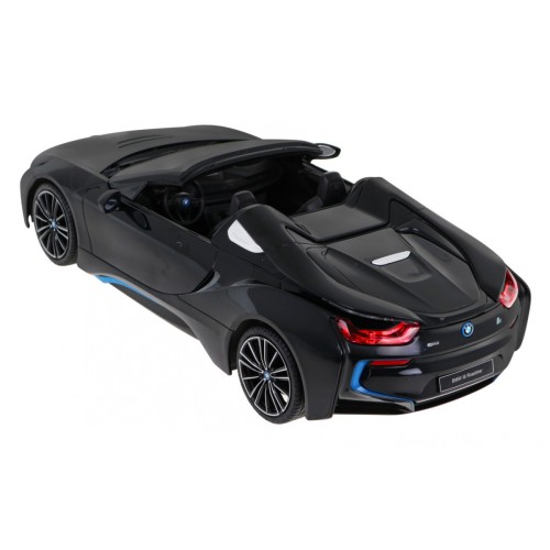 BMW i8 Roadster čierny RASTAR model 1:12 Diaľkovo ovládané auto + ovládač 2,4 GHz