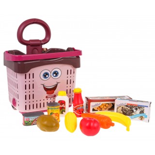 Nákupný košík + príslušenstvo červená