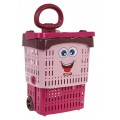 Nákupný košík + príslušenstvo červená