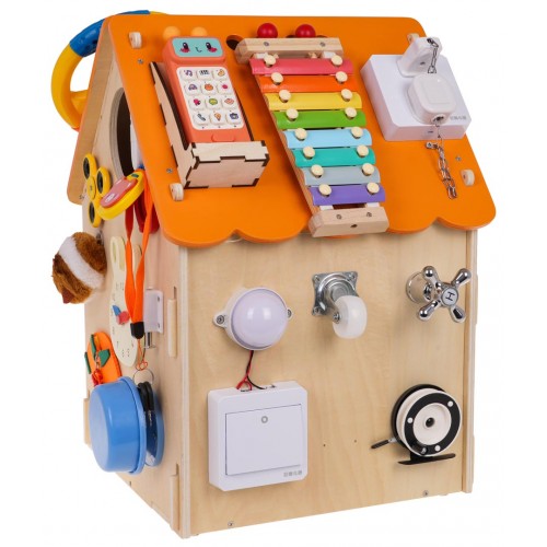 Multifunkčný interaktívny drevený domček