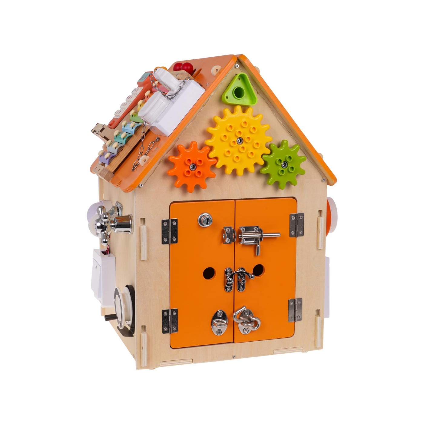 Multifunkčný interaktívny drevený domček