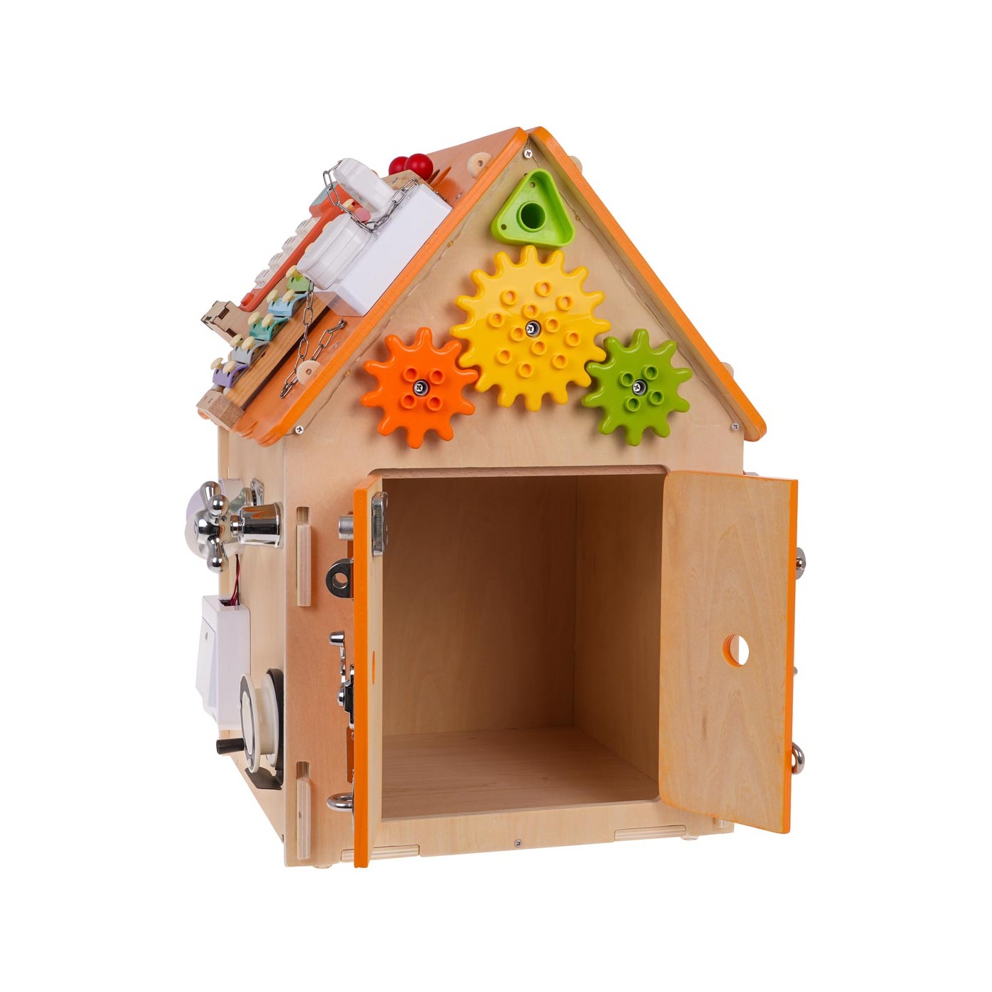 Multifunkčný interaktívny drevený domček
