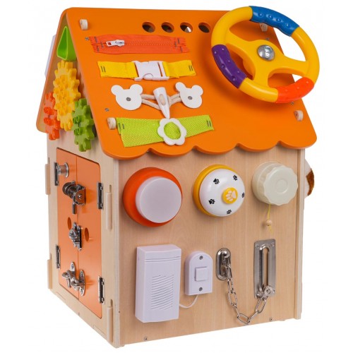 Multifunkčný interaktívny drevený domček