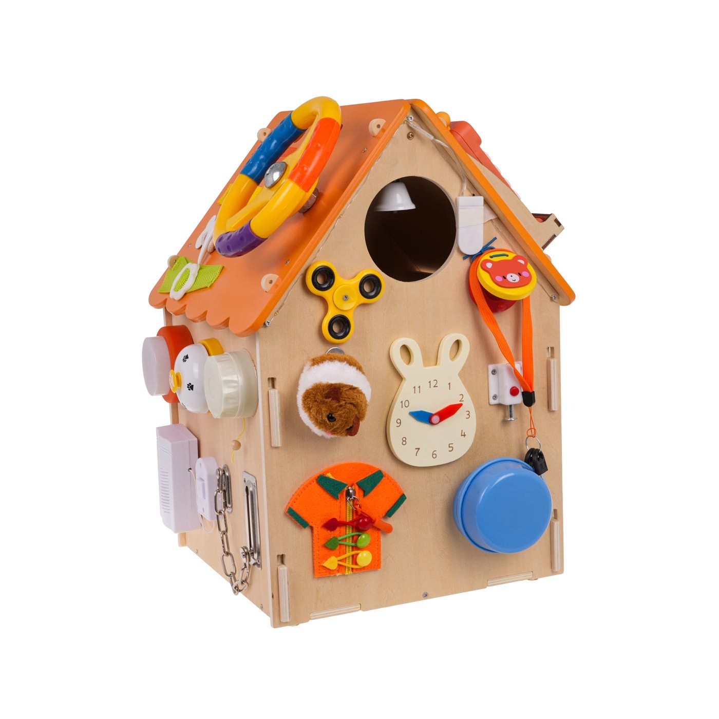 Multifunkčný interaktívny drevený domček