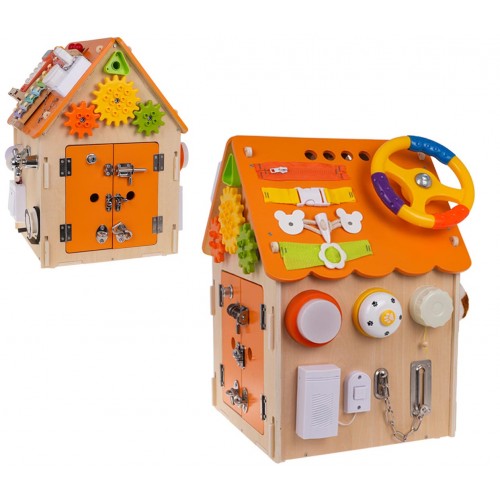 Multifunkčný interaktívny drevený domček