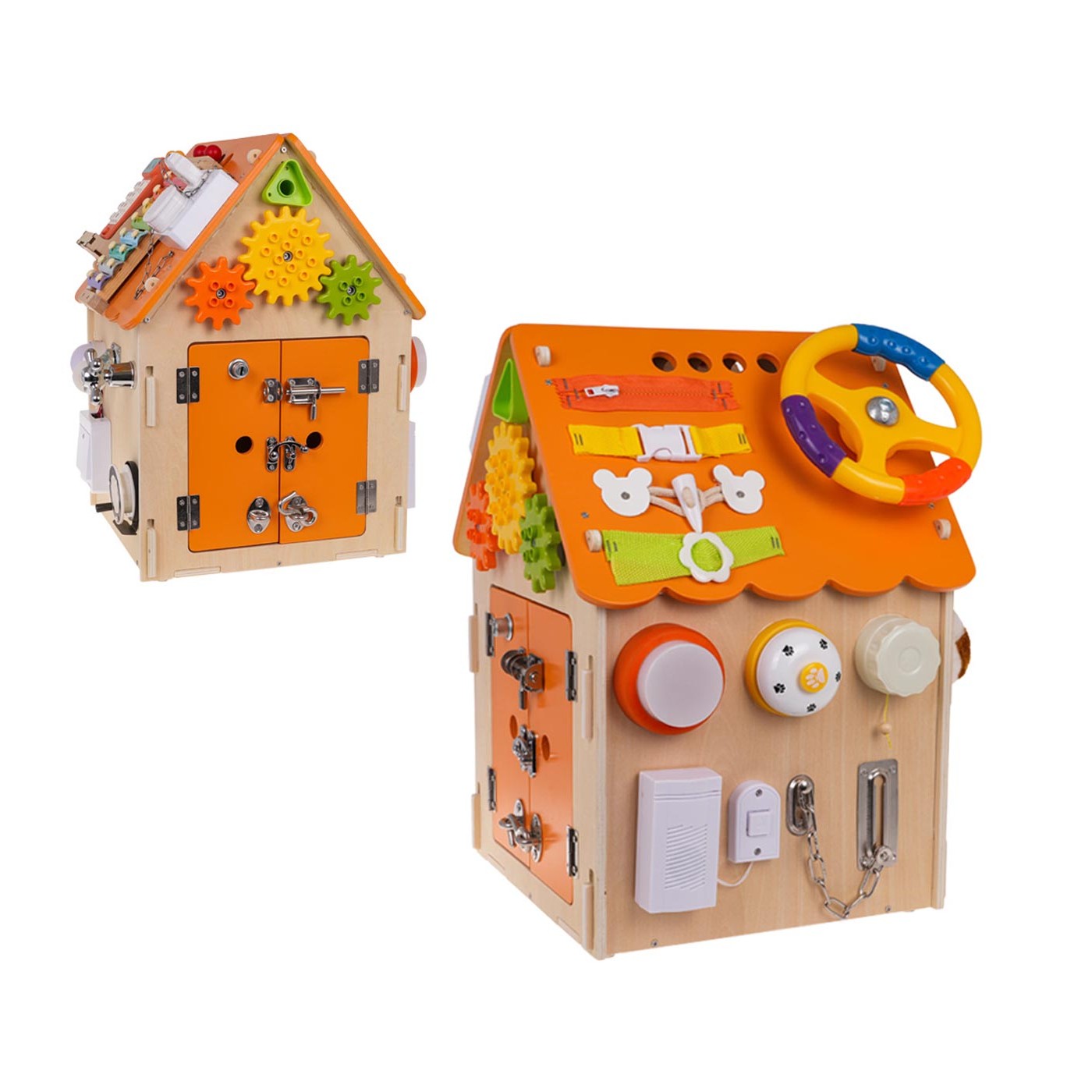 Multifunkčný interaktívny drevený domček