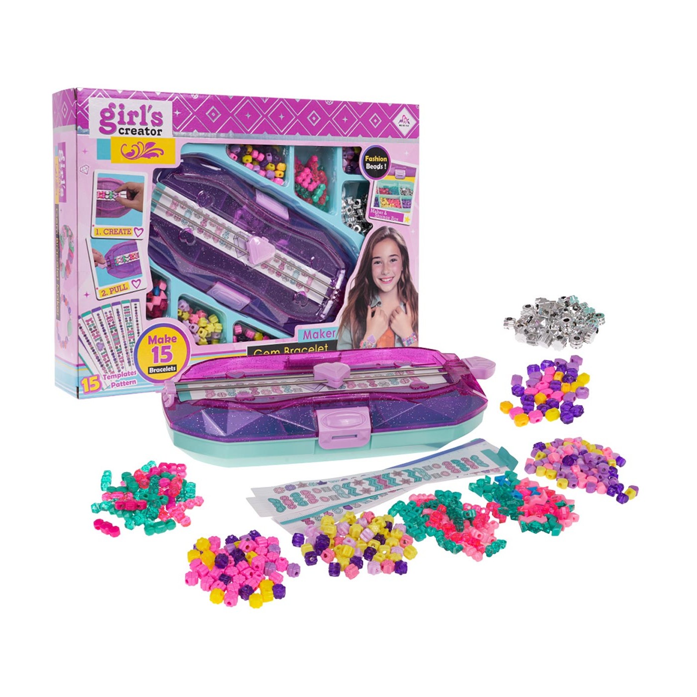 Súprava na výrobu náramkov + príslušenstvo