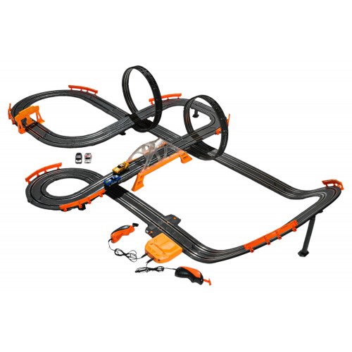 TRACK MASTER Závodná dráha s osvetlením + príslušenstvo