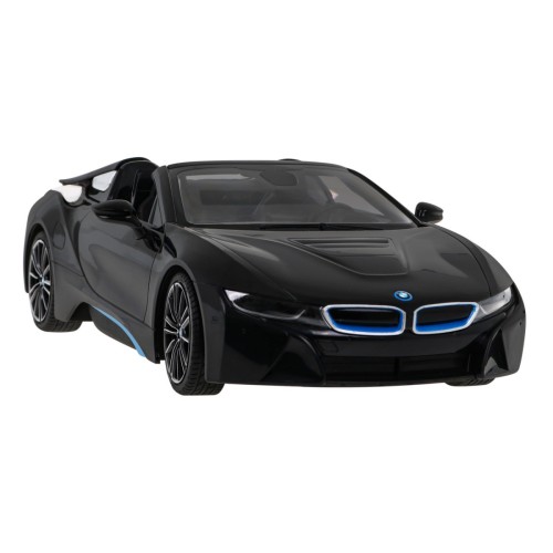 BMW i8 Roadster čierny RASTAR model 1:12 Diaľkovo ovládané auto + ovládač 2,4 GHz