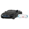 BMW i8 Roadster čierny RASTAR model 1:12 Diaľkovo ovládané auto + ovládač 2,4 GHz