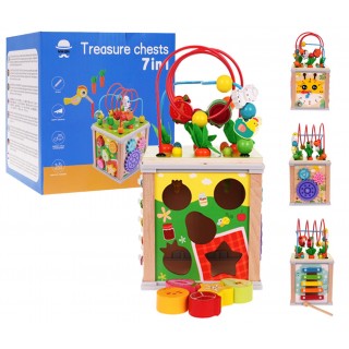 Drevená multifunkčná kocka