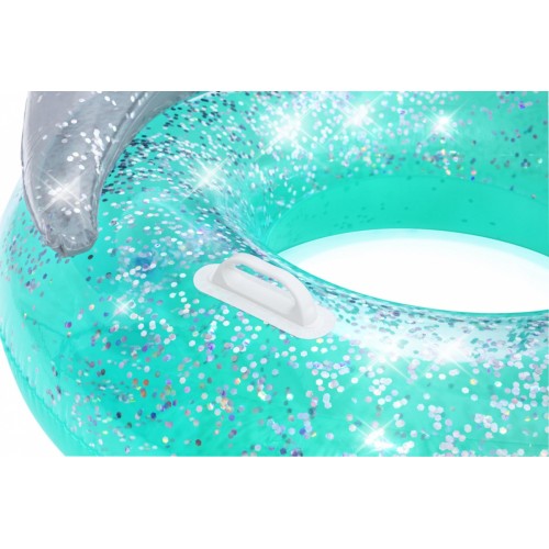 Hviezdne koleso na Plávanie s trblietkami BESTWAY 117cm Vinyl + 2 držadlá