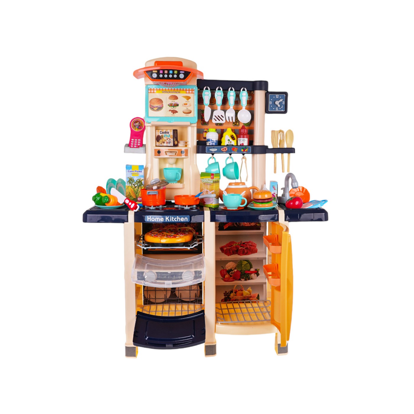 Kuchynský kút s funkciou svetla a zvuku 65 kusov. Modrá