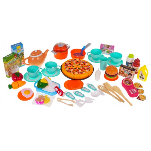 Kuchynský kút s funkciou svetla a zvuku 65 kusov. Modrá