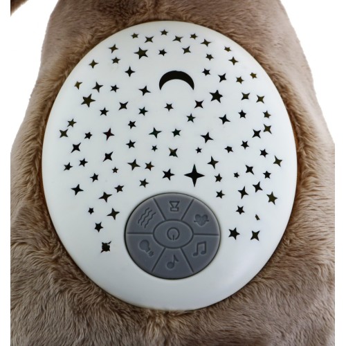 Hrošík upokojujúci 3v1 pre deti 6m+ Senzorická hračka + Projektor + Hudobná skrinka + Plyšová hračka