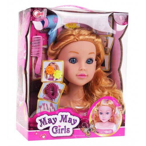 Blond stylingová hlava + príslušenstvo