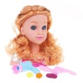 Blond stylingová hlava + príslušenstvo