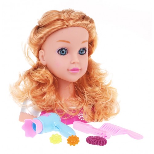 Blond stylingová hlava + príslušenstvo