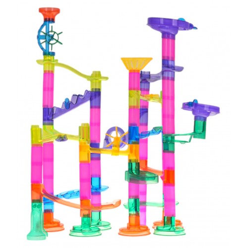 Stavebnica guľôčkových dráh 105 kusov.