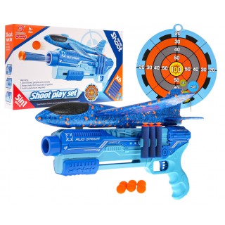 Odpaľovač lietadla 5v1 Pištoľ modrá
