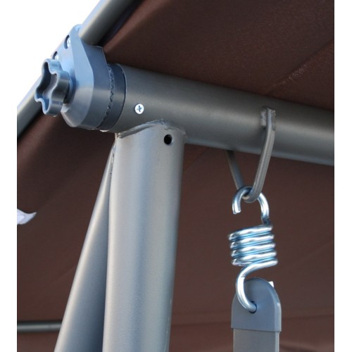 Hoďka Záhradná Sedadlo Textilínia 2x1 VZOR Sivá