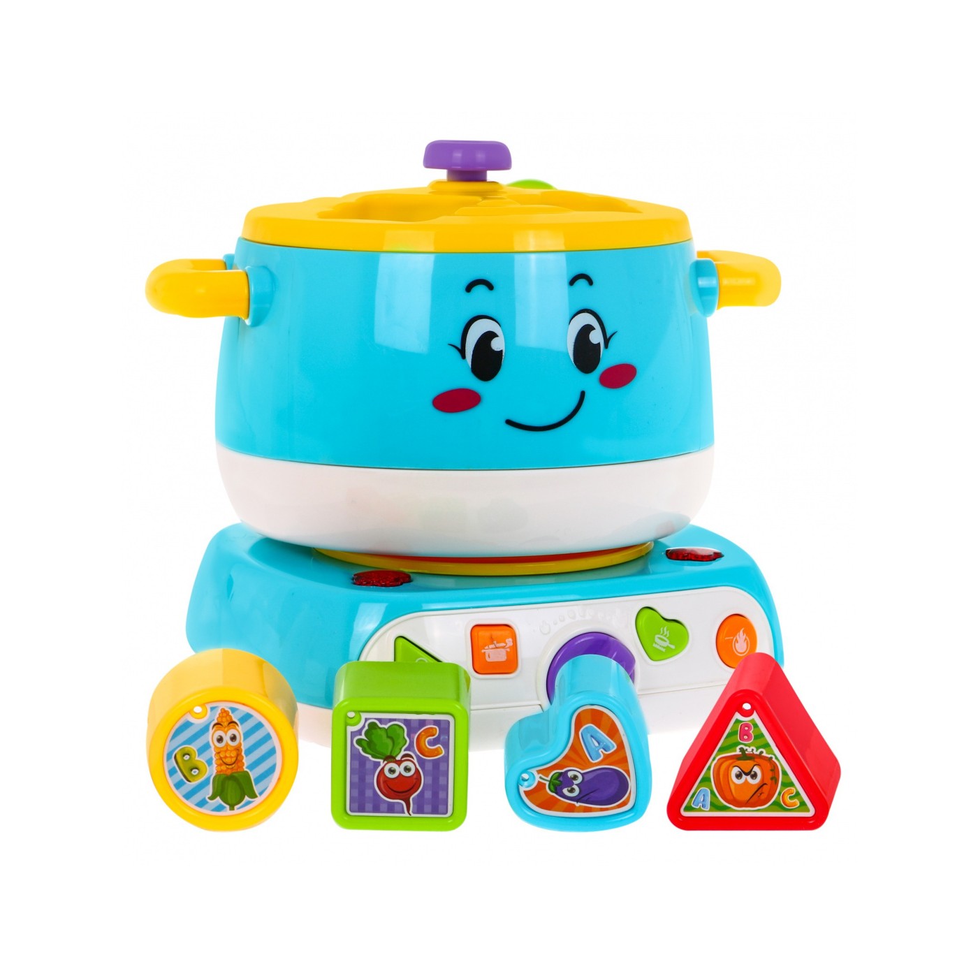 Interaktívna kuchyňa 4v1 pre deti 18m+ Kuchynka Panvica Hrniec + Triedič