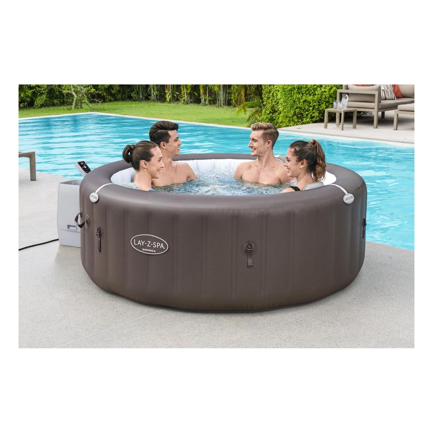 Lay-Z-Spa Dominica SMART HydroJet Jacuzzi BESTWAY