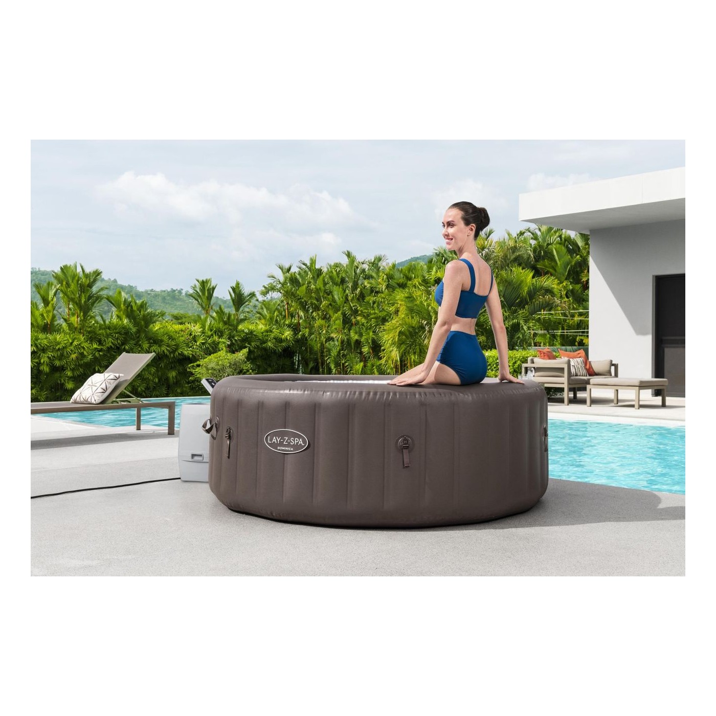 Lay-Z-Spa Dominica SMART HydroJet Jacuzzi BESTWAY