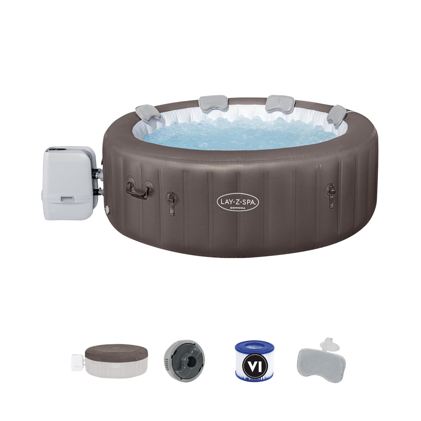 Lay-Z-Spa Dominica SMART HydroJet Jacuzzi BESTWAY