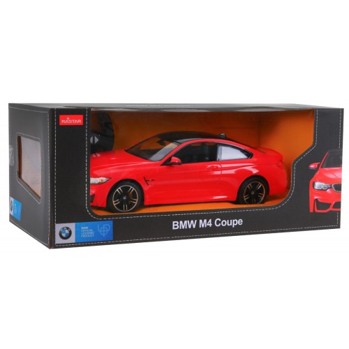 BMW M4 Coupe červené RASTAR model 1:14 Diaľkovo ovládané auto + ovládač 2,4 GHz
