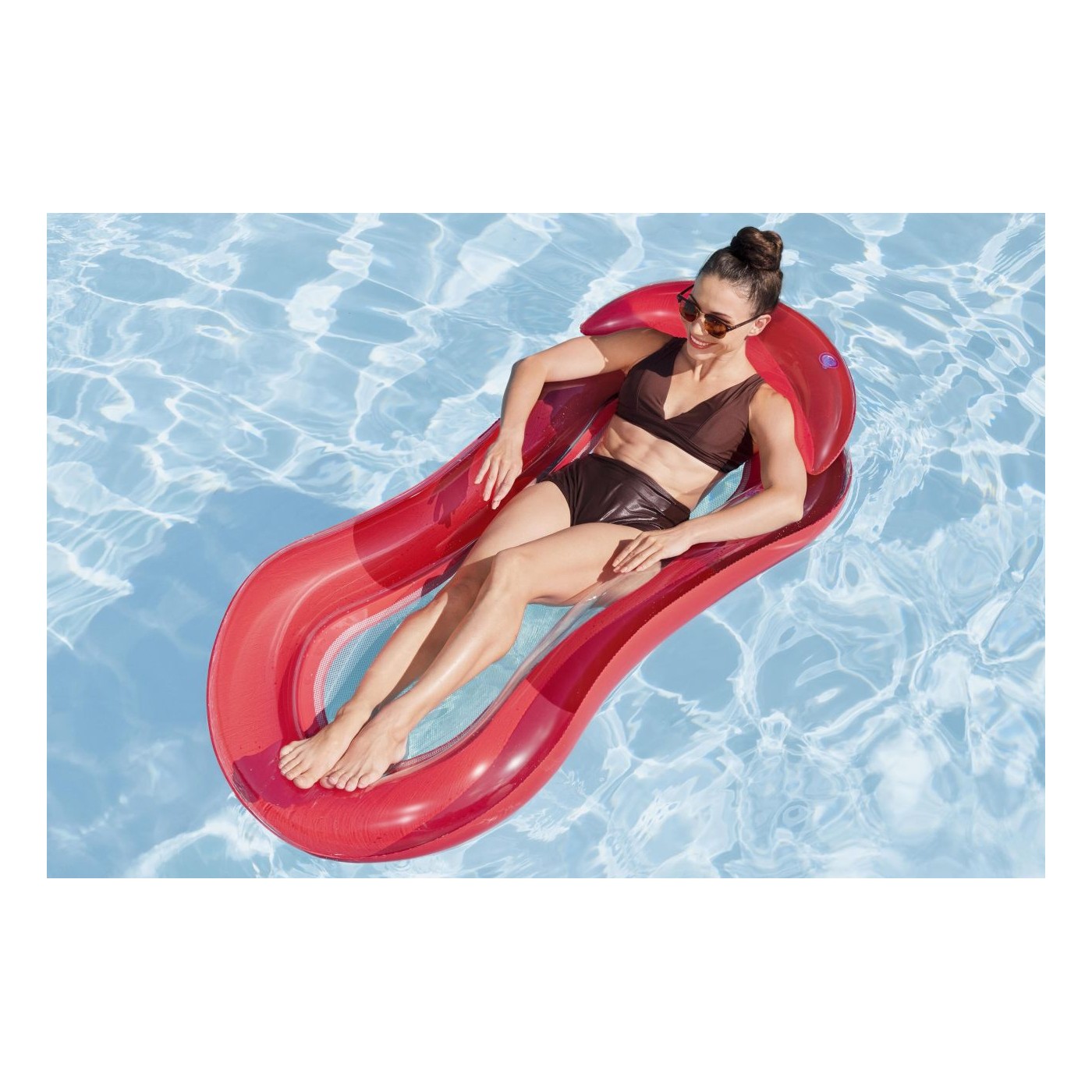 Červený sieťovaný spodný matrac BESTWAY