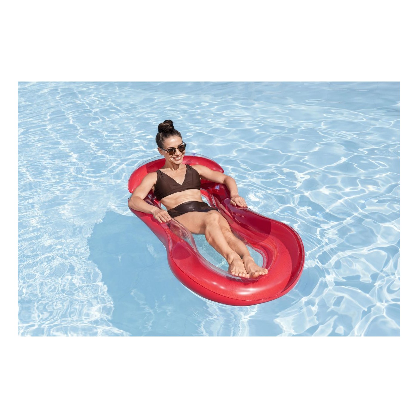 Červený sieťovaný spodný matrac BESTWAY