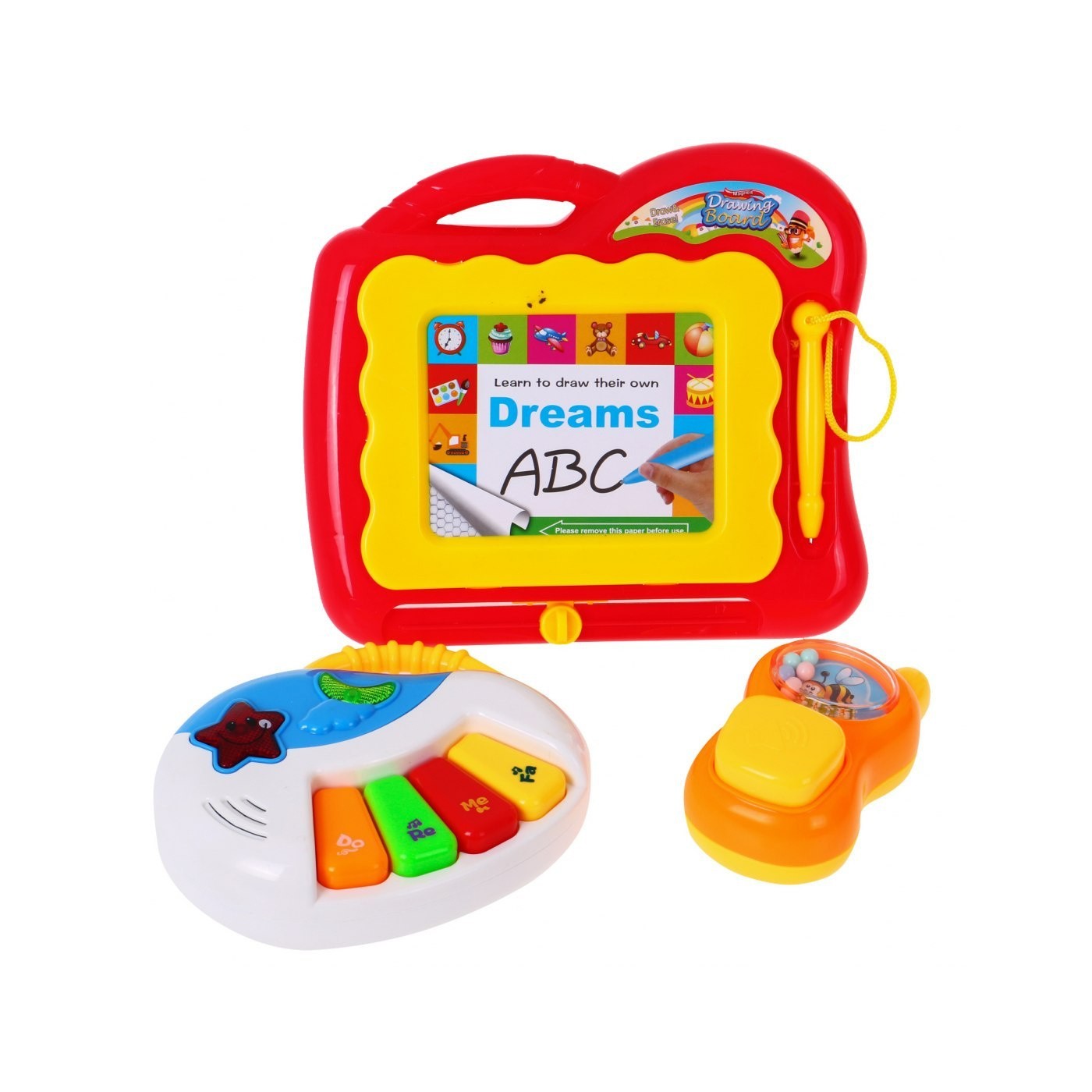 Interaktívne chodítko pre deti 6m+ Senzorická tabuľa + Pianíno + Písacia tabuľka + Telefónik