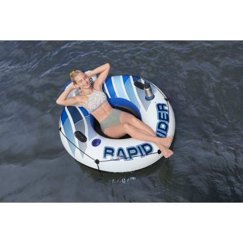 Nafukovací Matrac na plávanie Rapid Rider BESTWAY 135cm + Opar + Sieťové dno + Miesto na nápoje + Uchyt