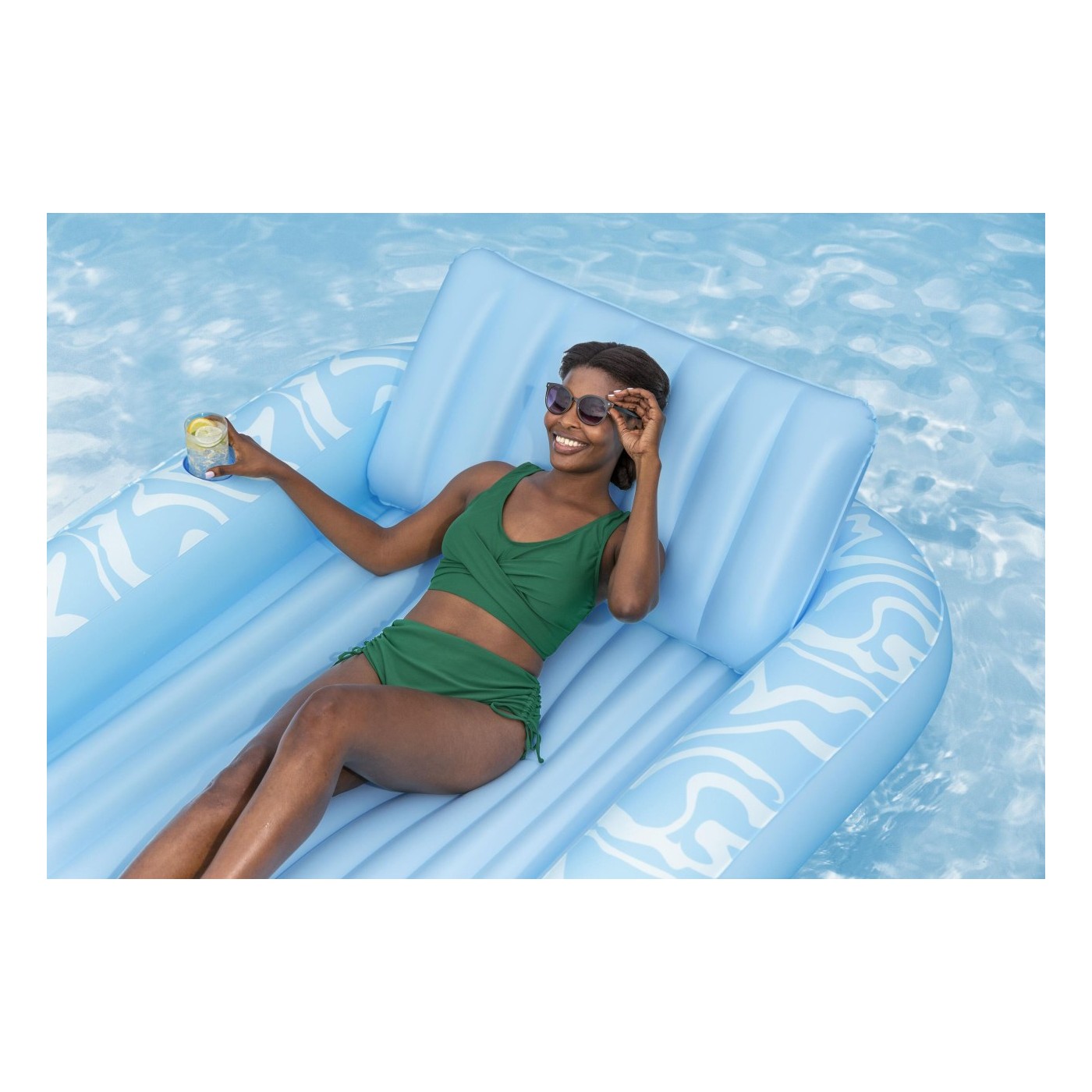 Sun Kiss BESTWAY nafukovací matrac na kúpanie s opierkou chrbta