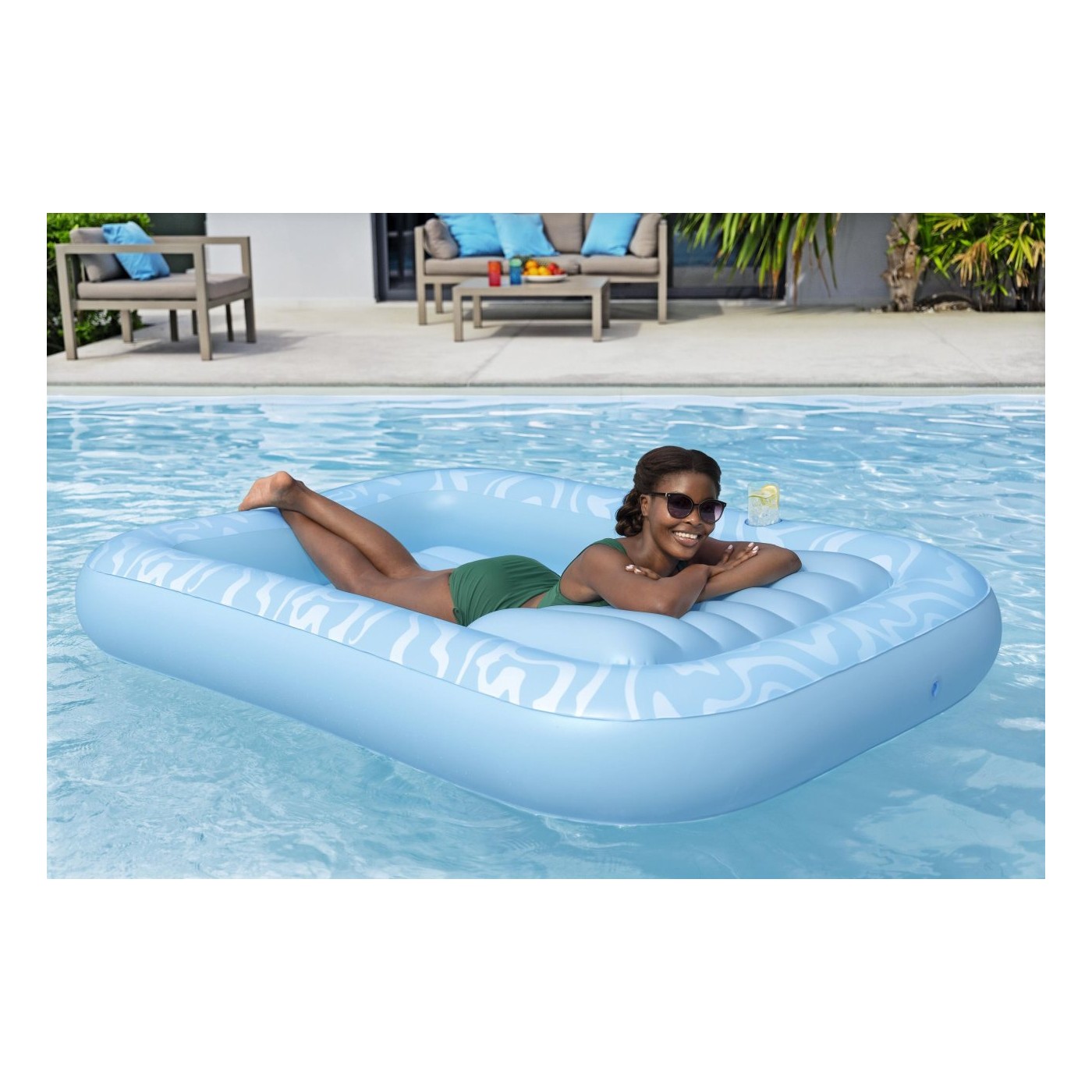 Sun Kiss BESTWAY nafukovací matrac na kúpanie s opierkou chrbta