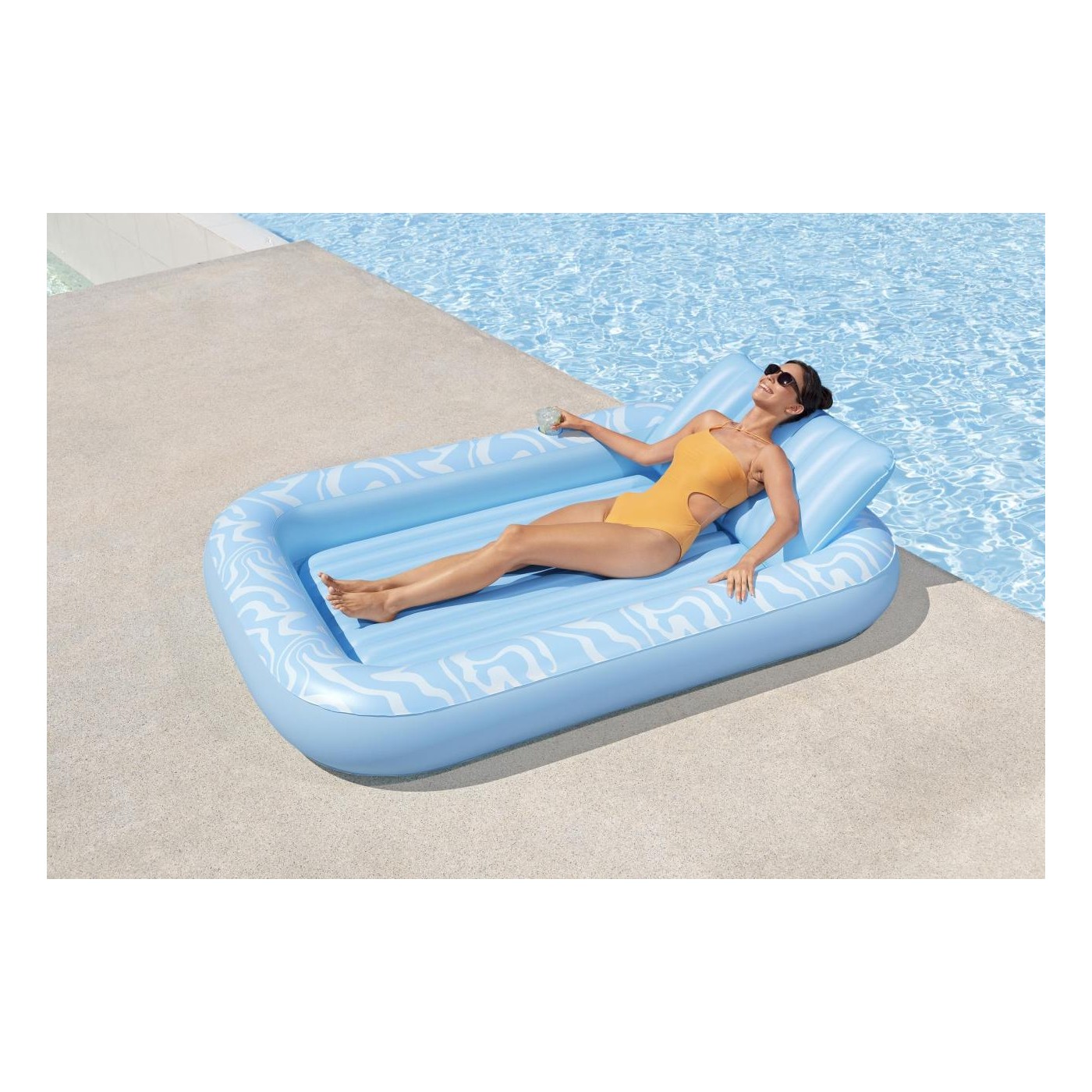 Sun Kiss BESTWAY nafukovací matrac na kúpanie s opierkou chrbta