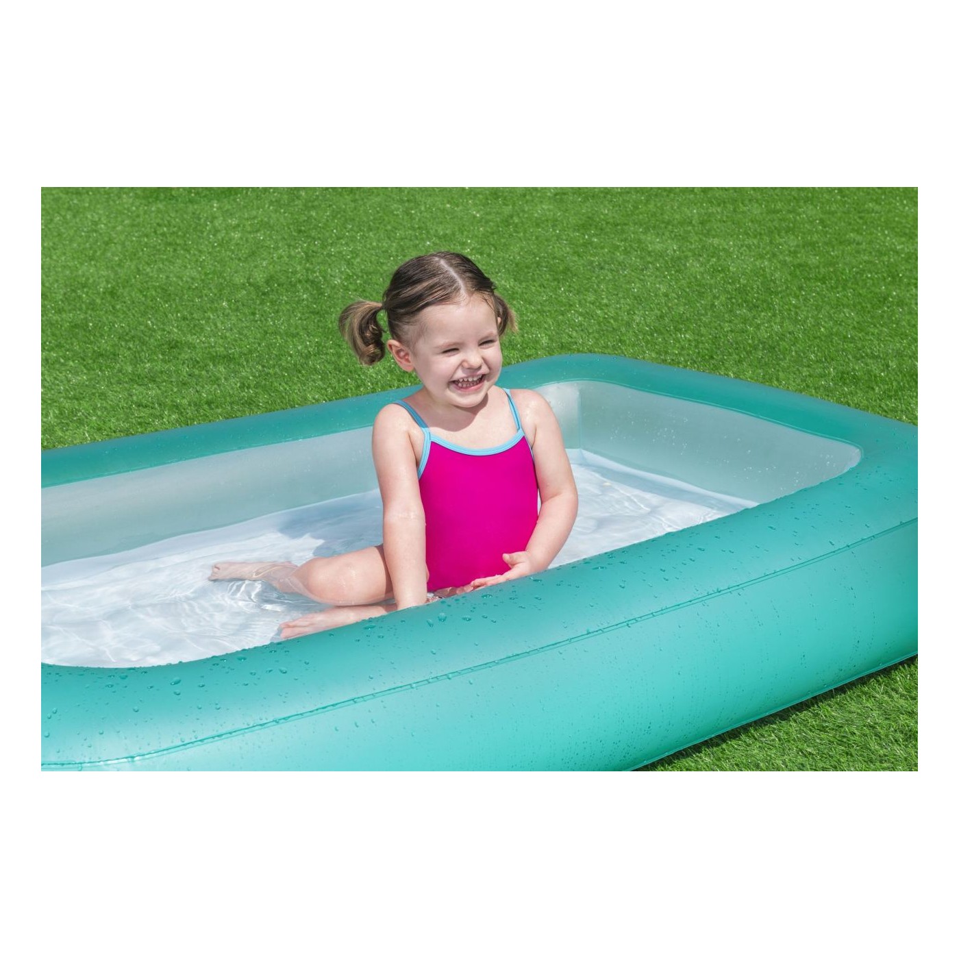 Nafukovací bazén pre deti 2+ BESTWAY Obdĺžnikový 165x104x25cm + Nafukovacie dno